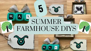 5 Must See Green Summer DIYs | Dollar Tree Farmhouse DIYs | Summer 2022 DIY Ideas | Budget Friendly