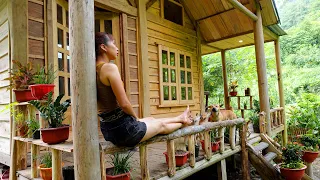 TIMELAPSE: 365 days alone building a Farm - Cabin off grid Alone in the forest