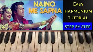 Naino Mein Sapna | Himmatwala | Harmonium Tutorial | Piano/Keyboard Tutorial |