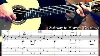 STAIRWAY TO HEAVEN (Opening) - Led Zeppelin - Includes TAB - Classical Guitar
