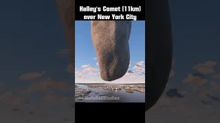 Halley´s Comet over New York City 🤯☄️