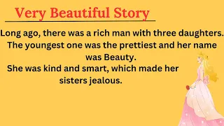 Learn English through Story Level 1 🚨 | The Beauty and the Beast - english story, with subtitle