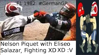 Nelson Piquet vs Eliseo Salazar at Hockenheim circuit! The 20th century fight! - F1 1982: #GermanGP