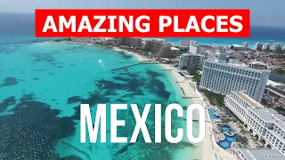 Mexico beach resorts | Cancun, Puerto Vallarta, Tulum, Playa del Carmen, Mexico City. Drone video 4k