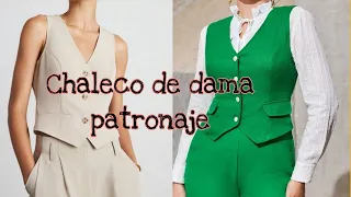 Trazo de chaleco de dama