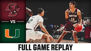 Boston College vs. Miami Full Game Replay | 2022-23 ACC Men’s Basketball