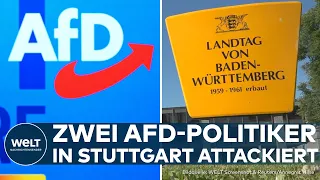 STUTTGART: Angriff auf zwei AfD-Politiker vor dem Landtag!