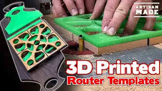 How To Make And Use 3D Printed Router Templates / DIY Router Templates / Woodworking Hacks