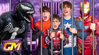 Avengers Prison Break!! Can They Escape Venom & Carnage?