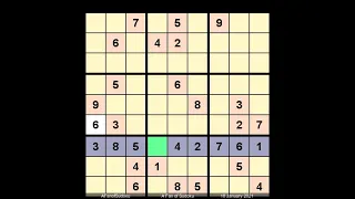 How to Solve Los Angeles Times Sudoku Expert January 18, 2021