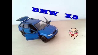MINIATURA BMW X5 WELLY 1/24 EM DETALHES
