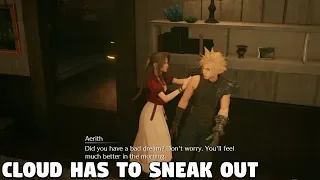 Final Fantasy 7 REMAKE - Cloud has to sneak out