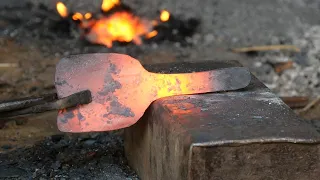 How to make a rice lifting spoon | blacksmith