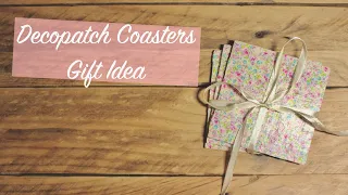 Easy DIY | Decopatch Coasters | Christmas Gifts | Tutorial