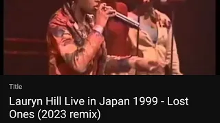 Lauryn Hill Live in Japan 1999 - Lost Ones (2023 remix)