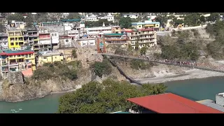 NEW GLASS BRIDGE CONSTRUCTION WORK NEAR LAXMANJHULA RISHIKESH