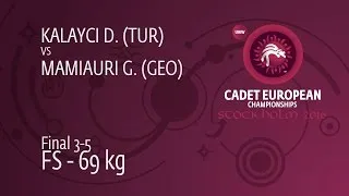 BRONZE FS - 69 kg: D. KALAYCI (TUR) df. G. MAMIAURI (GEO), 3-2