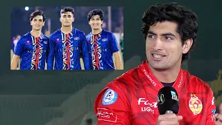 PSL 9 | Naseem Shah Talks About How He’s Grooming His Brothers | Islamabad United vs Peshawar Zalmi