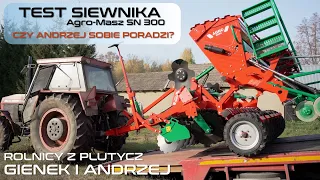 Czy Andrzej poradzi sobie z siewnikiem Agro-masz SN 300 Test w Plutyczach Rolnicy z Podlasia