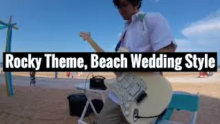 Jamming on the beach with the Boss Katana Mini