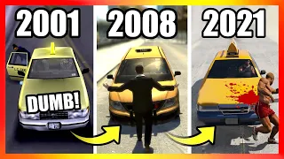 Evolution of TAXI LOGIC in GTA Games 2001 2021