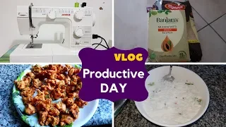 Productive Day VLOG | Sewing Machine Unboxing | Lunch box recipes | Grocery Shopping | MakeinKitchen