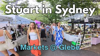 MARKETS @ GLEBE 4k Walk - Sydney Australia
