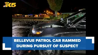 Police seeking suspect who rammed Bellevue officer and eluded pursuit