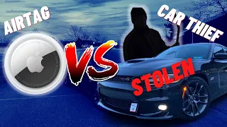 APPLE AIRTAG VS CAR THIEF - Real World Experiment *GETTING MY DODGE CHARGER BACK!*