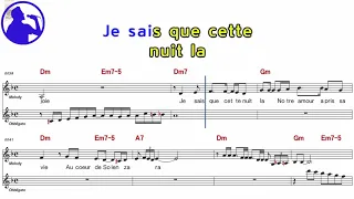 Enrico Macias - Solenzara karaoke version sheet music for players,chorus added(Ye karaoke)