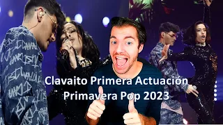 Reacción Chanel & Abraham Mateo Clavaito Actuación Primavera pop 2023