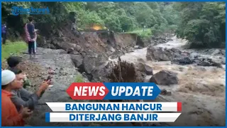 Penampakan Kafe di Lembah Anai Luluh Lantak Diterjang Banjir Lahar Dingin Sumbar