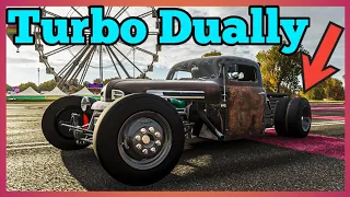 **NEW** FORD F-5 DUALLY TRUCK (800HP TURBO DIESEL BUILD) | FH4 FORD F5 HOTHWEELS LEGENDS CAR PACK