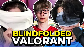 I GOT COACHED BY TENZ! (BLINDFOLDED VALORANT)