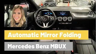 How to Turn on Automatic Folding Mirrors on a 2021 Mercedes Benz with MBUX