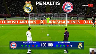 Real Madrid vs Bayern Munich - Penalty Shootout | Champions League 2024 Semi Finales | PES Gameplay