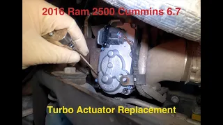 2016 Ram 2500 Cummins 6.7 Needs A Turbo Actuator?