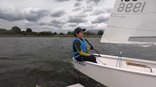 Optimist Sailing Victor Causes Capsize!