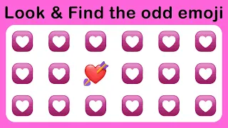 No139 Look and Find the Odd Emoji3 | How Good Are Your Eyes | Emoji Image Game