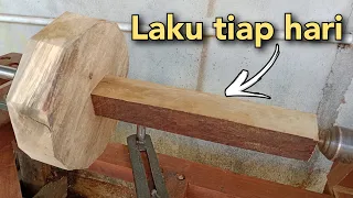 bubut kayu - bisnis online dari kayu bekas