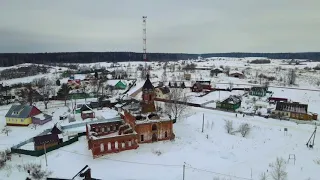 Никольская церковь, деревня Черленково, Шаховская, Московская область.