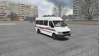 Omsi 2. Чистогорск 0.8, маршрут 250, автобус Mercedes-Benz Sprinter_12D