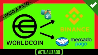 💲✔️ Como RETIRAR DINERO De WORLDCOIN en 5 min❓ Como PASAR WORLDCOIN a BINANCE y MERCADO PAGO PESOS ❓