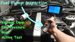 Mercedes W220 Fuel Pump Inspection Test Removal S class S 320 , S 500