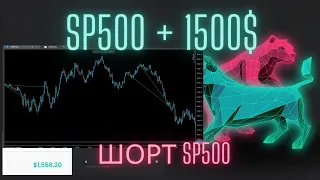 SP500 Short +1500$. Разбор сделки.  Обучение трейдингу