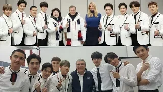 180225 EXO 엑소 Backstage at 2018 PyeongChang Olymipcs Closing Ceremony