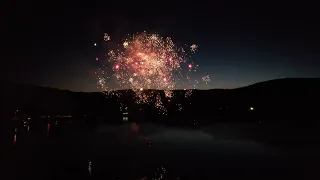 Drone 4th of July Fireworks at my house on the lake - DJI Mavic Air 2S