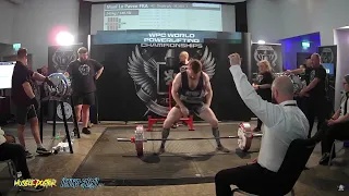 Mael Le Paven 2023 World Powerlifting Championships – SP deadlift 245 kg v M1  82,5kg