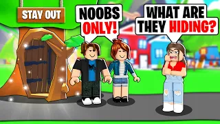 This *SECRET DOOR* Was NOOBS ONLY... What They Were Hiding SHOCKED US! (Roblox Adopt Me)