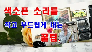 색소폰 소리를 작고 부드럽게 내는 꿀팁. 문의 : 010-6212-0559